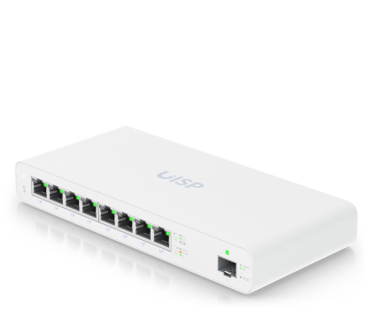 Switch Ubiquiti UISP-S-EU Switch MicroPoP 8x RJ45 1000Mb/s 1x SFP 110W